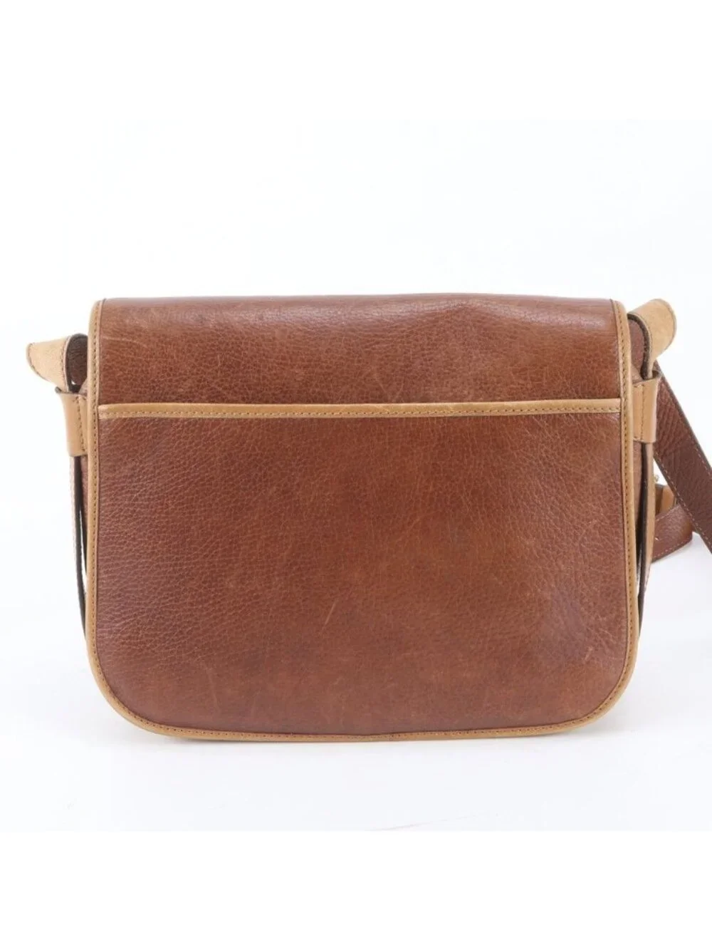 Celine Triomphe Leather Shoulder Bag Crossbody Messenger Brown